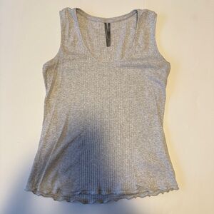 Anthropologie Rib Knit Scoop Neck Tank